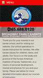 Mobile Screenshot of broadwayfamilykarate.com